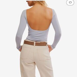Free people - intimately seamless low back longsleeve